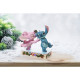 Stitch and Angel with Mistletoe Figurine