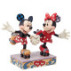 Mickey and Minnie Mouse Rollar Skating Figurine