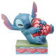 Stitch Hugging a Heart Figurine